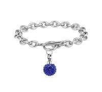 Esfera De Cristal Urna Enlace Cremación para Cenizas Humanas/Mascotas Acero Inoxidable Mujer Joyería Recuerdo Conmemorativo-D