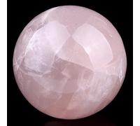 Esfera de Cuarzo Rosa Calidad Extra Bola Cristal Tamaños Piedra Semipreciosa Amor Cuarto Chakra (60mm)