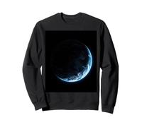 Esfera de la Tierra Pequeña Área iluminada Mínimo Escena Oscura Vista Limpia Sudadera