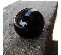 Esfera de piedra de cristal negro K9 Bola de cristal de cristal Regalo artesanal Cristales de cuarzo raros Bolas de poder + Soporte 10cm-Como imagen_10 CM