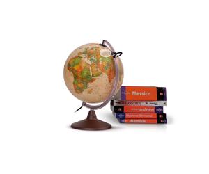 Esfera Terrestre NOVA RICO Marco Polo, Marrón 26 cm. Con Luz