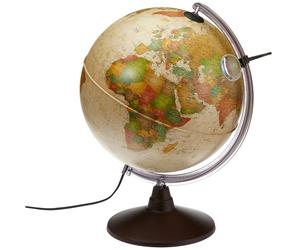 Esfera Terrestre NOVA RICO Marco Polo, Marrón 30 cm. Con Luz