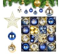 Esferas de adornos de Navidad | Globos pintados inastillables - 2.36 pulgadas con gancho inastillable decoraciones de bolas de Navidad - para árbol, hogar, lugar de trabajo, boda, patio, puerta