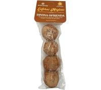 Esferas Mágicas Divina Ofrenda Aromanza Argentina - 4 bombitas defumación Flor Champa, Pachulí, Sandalo, Vainilla y Palo Santo - HOSTENATURA