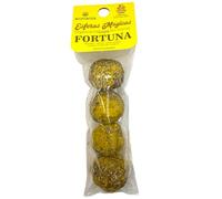 Esferas Mágicas Fortuna Aromanza Argentina - 4 bombitas defumación Vainilla, Canela, Coco, Ámbar, Cacao y Romero - HOSTENATURA