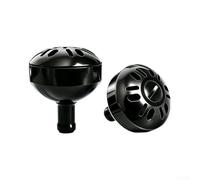 Esférico Aluminio para Carrete Pesca 45mm Esférico Aluminio | Aleación aluminio CNC, ergonómico, para suave, negro mate, 45mm diámetro