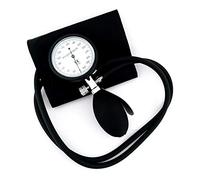 Esfigmomanómetro Tensiómetro Analógico Manual de Brazo + Grabado (Negro/Negro)
