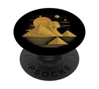 Esfinge egipcia pirámide egipcia de Giza, diseño del Desierto Egipcio PopSockets PopGrip Adhesivo