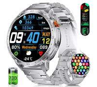 ESFOE Reloj Inteligente Hombre con Batería Grande de 730mAh, 1,75'' AMOLED Smartwatch Hombre con 110+ Deportes, Ritmo Crdíaco 24/7, SpO2, IP68 Impermeable Militar Smartwatch para Android iOS, Plate
