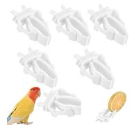 Esforzarse 6 Piezas Pinzas para Verduras, Pinzas Comida Pajaros, Comederos para Pájaros Pequeños, Comedero para Pajaros de Alimentación, para AlimentacióN de Frutas y Verduras para Animales Pequeños