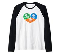 ESG Gobernanza Social Ambiental Corazón Camiseta Manga Raglan