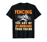Esgrima Chiste Humor Negro Deporte Entre Amigos Camiseta