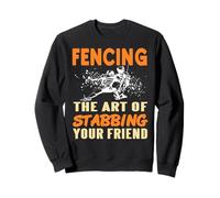 Esgrima Chiste Humor Negro Deporte Entre Amigos Sudadera