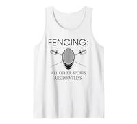 Esgrima Otros Deportes Son inútiles Funny Fencer Camiseta sin Mangas