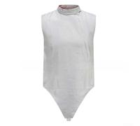 Esgrima ropa de metal, chaqueta coja 350N chaleco conductor para entrenamiento, traje de esgrima uniforme de metal de aluminio para niños adultos (38#)