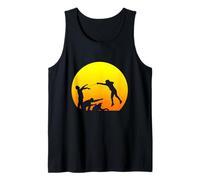 Esgrimista Fresco Luchando Zombies Divertido Esgrima Especial de Halloween Camiseta sin Mangas
