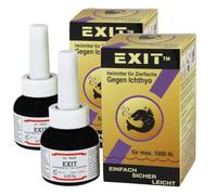 Esha EshaExit® 2 x 20 ml para 2000 litros (efecto de banda ancha contra todas las enfermedades de los puntos, como el ictio o la enfermedad del terciopelo oodinio)
