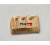 ESHA MART Peine unisex anticaspa de madera de neem de doble cara para el crecimiento del cabello