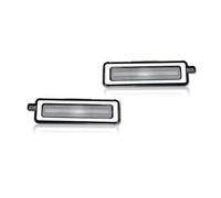 Eshgtuo Carcasas las luces freno CarcasasCubierta Giro Para Lateral Parachoques Trasero 1982-1992 Para Pontiac Para Luces Guardabarros Firebird Lente luz freno(Clear Lens)