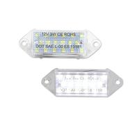 Eshgtuo Luz de la Placa del Auto Para Mitsubishi Para Lancer Para EVO VIII Para EVO X Para Luces LED Blancas Xenón Para Matrícula Coche La luz de la matrícula(WHITE)