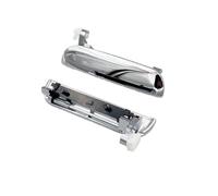 Eshgtuo Maneta Interior Manija Exterior Puerta Cromada Lado Izquierdo Derecho Para Mazda Para Bravo Para Serie B B2200 B2500 1998-2006 Para Ford Para Ranger Maneta Puerta(1 Pair)