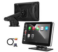 ESHILP Pantalla táctil IPS de 7 Pulgadas portátil inalámbrico Air Play estéreo de Coche, Reproductor Multimedia navegación GPS Compatible con Apple CarPlay Android Auto, Bluetooth, Mirror Link