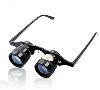 ESHINEDE Gafas de Lupa de Pesca portátiles 10X Lupa de Aumento binoculares de película Azul for Reloj al Aire Libre Deporte de Concierto