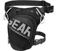 Eshow Bolsa de Pierna Ampliable para Hombre y Mujer, Pernera Moto con Correas Ajustables, Riñoneras para Motocicleta Viajes Ciclismo Senderismo Deporte Negro