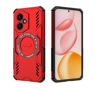 ESHUYI Funda Magnética para Honor 400 5G, Carcasa Antigolpes con Esquinas de Airbag, Disipación de Calor, Híbrida TPU+PC, Rojo