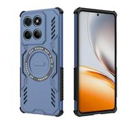 ESHUYI Funda Magnética para Motorola Edge 60 Fusion/Edge 60/Edge 60s, Carcasa Antigolpes con Esquinas de Airbag, Disipación de Calor, Híbrida TPU+PC, Azul