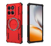 ESHUYI Funda Magnética para Motorola Edge 60 Pro, Carcasa Antigolpes con Esquinas de Airbag, Disipación de Calor, Híbrida TPU+PC, Rojo