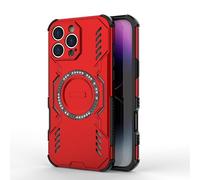 ESHUYI Funda Magnética para Nothing Phone (3a) Lite, Carcasa Antigolpes con Esquinas de Airbag, Disipación de Calor, Híbrida TPU+PC, Rojo