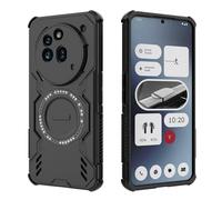 ESHUYI Funda Magnética para Nothing Phone (3a) Pro, Carcasa Antigolpes con Esquinas de Airbag, Disipación de Calor, Híbrida TPU+PC, Negro