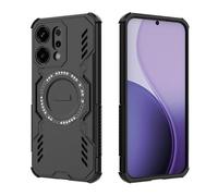 ESHUYI Funda Magnética para OPPO Reno14, Carcasa Antigolpes con Esquinas de Airbag, Disipación de Calor, Híbrida TPU+PC, Negro