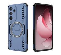 ESHUYI Funda Magnética para Samsung Galaxy S25 FE, Carcasa Antigolpes con Esquinas de Airbag, Disipación de Calor, Híbrida TPU+PC, Azul