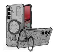 ESHUYI Funda Magnética para Samsung Galaxy S26, Carcasa Antigolpes con Esquinas de Airbag, Soporte Giratorio 360°, Híbrida TPU+PC, Gris