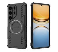 ESHUYI Funda Magnética para Samsung Galaxy S26 Ultra, Carcasa Antigolpes con Esquinas de Airbag, Disipación de Calor, Híbrida TPU+PC, Negro