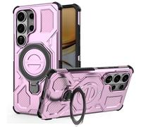 ESHUYI Funda Magnética para Samsung Galaxy S26 Ultra, Carcasa Antigolpes con Esquinas de Airbag, Soporte Giratorio 360°, Híbrida TPU+PC, Morado