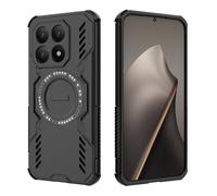 ESHUYI Funda Magnética para Xiaomi 15T, Carcasa Antigolpes con Esquinas de Airbag, Disipación de Calor, Híbrida TPU+PC, Negro