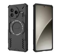 ESHUYI Funda Magnética para Xiaomi Poco F7 Pro, Carcasa Antigolpes con Esquinas de Airbag, Disipación de Calor, Híbrida TPU+PC, Negro