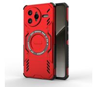 ESHUYI Funda Magnética para Xiaomi Poco F7 Ultra, Carcasa Antigolpes con Esquinas de Airbag, Disipación de Calor, Híbrida TPU+PC, Rojo