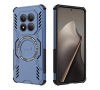 ESHUYI Funda Magnética para Xiaomi Redmi Note 15 Pro 4G, Carcasa Antigolpes con Esquinas de Airbag, Disipación de Calor, Híbrida TPU+PC, Azul