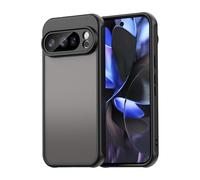 ESHUYI Funda Mate para Google Pixel 10 Pro, [Protección contra Caídas Grado Militar] Carcasa Trasera Translúcida Esmerilada, Antihuellas - Negro