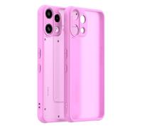 ESHUYI Funda Mate para Nothing Phone (3a) Lite, [Protección contra Caídas Grado Militar] Carcasa Trasera Translúcida Esmerilada, Antihuellas - Rosa