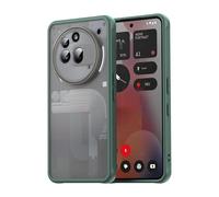 ESHUYI Funda Mate para Nothing Phone (3a) Pro, [Protección contra Caídas Grado Militar] Carcasa Trasera Translúcida Esmerilada, Antihuellas - Verde