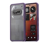 ESHUYI Funda Mate para Nothing Phone (3a), [Protección contra Caídas Grado Militar] Carcasa Trasera Translúcida Esmerilada, Antihuellas - Morado