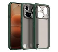ESHUYI Funda Mate para Nothing Phone (4a) Pro, [Protección contra Caídas Grado Militar] Carcasa Trasera Translúcida Esmerilada, Antihuellas - Verde