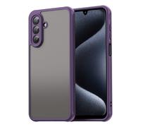 ESHUYI Funda Mate para Samsung Galaxy A17 5G, [Protección contra Caídas Grado Militar] Carcasa Trasera Translúcida Esmerilada, Antihuellas - Morado
