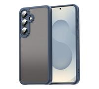 ESHUYI Funda Mate para Samsung Galaxy S25, [Protección contra Caídas Grado Militar] Carcasa Trasera Translúcida Esmerilada, Antihuellas - Azul