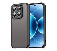 ESHUYI Funda Mate para Xiaomi 17, [Protección contra Caídas Grado Militar] Carcasa Trasera Translúcida Esmerilada, Antihuellas - Negro